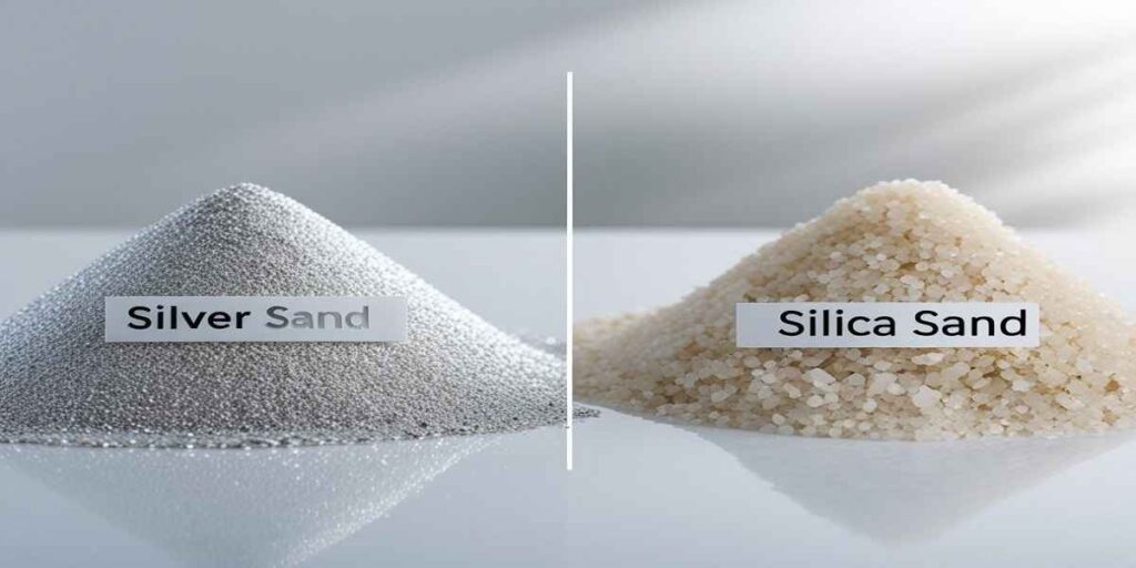 silver sand vs silica sand