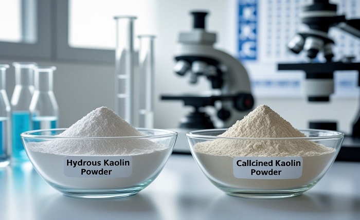 hydrous kaolin powder vs calcined kaolin powder