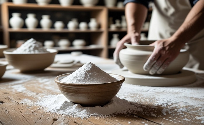 quartz powder in pottery production
