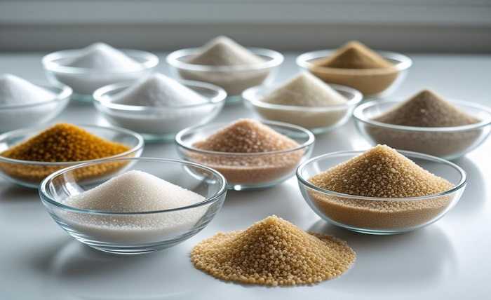 types of silica sand