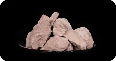 Ball clay lumps in raw form for ceramic and sanitaryware manufacturing