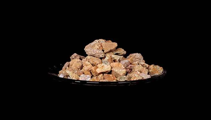 Natural bentonite clay used as an industrial raw material for construction and manufacturing