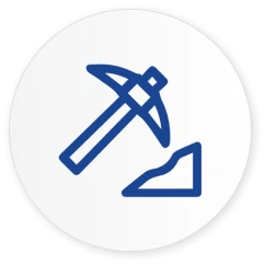 Icon showing large mineral reserves capacity