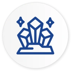 Icon representing multi mineral solutions for industrial applications