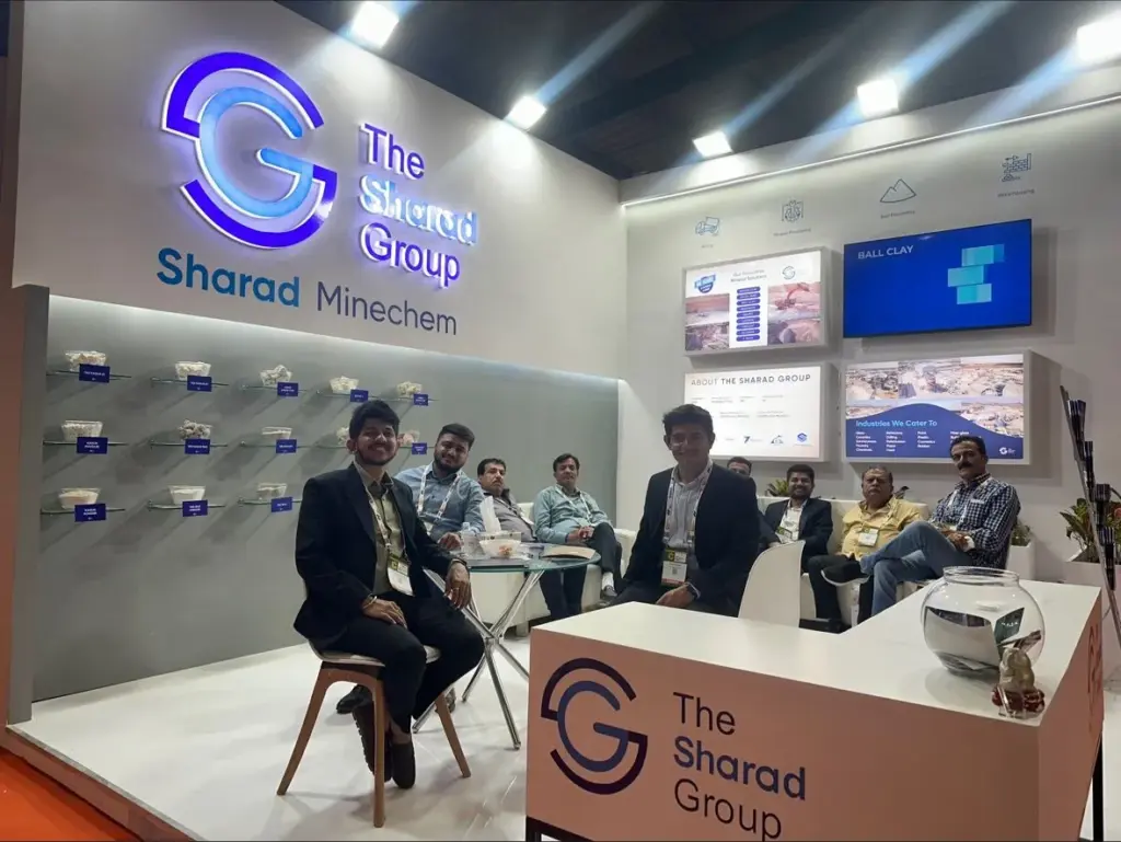 The Sharad Group team at trade exhibition booth